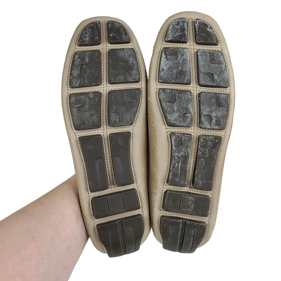 Kickers men's taupe leather slip-on driving loafers size EUR 42 and US 8.5 - Picture 12 of 12